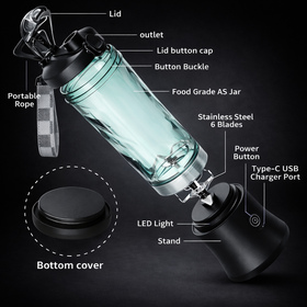 Blender Portable 600ML – Mixez Smoothies et Jus Partout