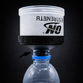 Boîte à protéines portable avec entonnoir – compartiments pratiques pour compléments et snacks