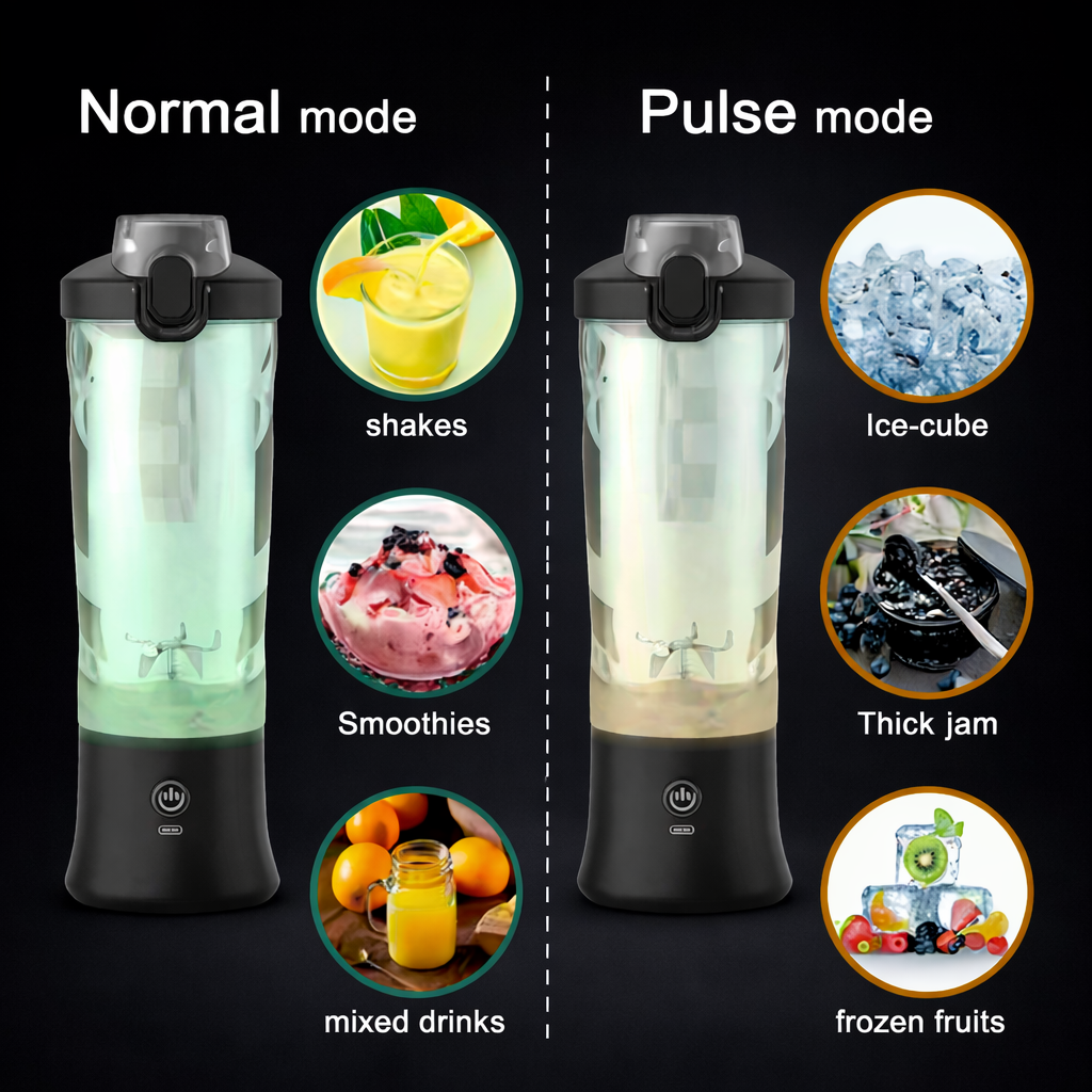 Blender Portable 600ML – Mixez Smoothies et Jus Partout
